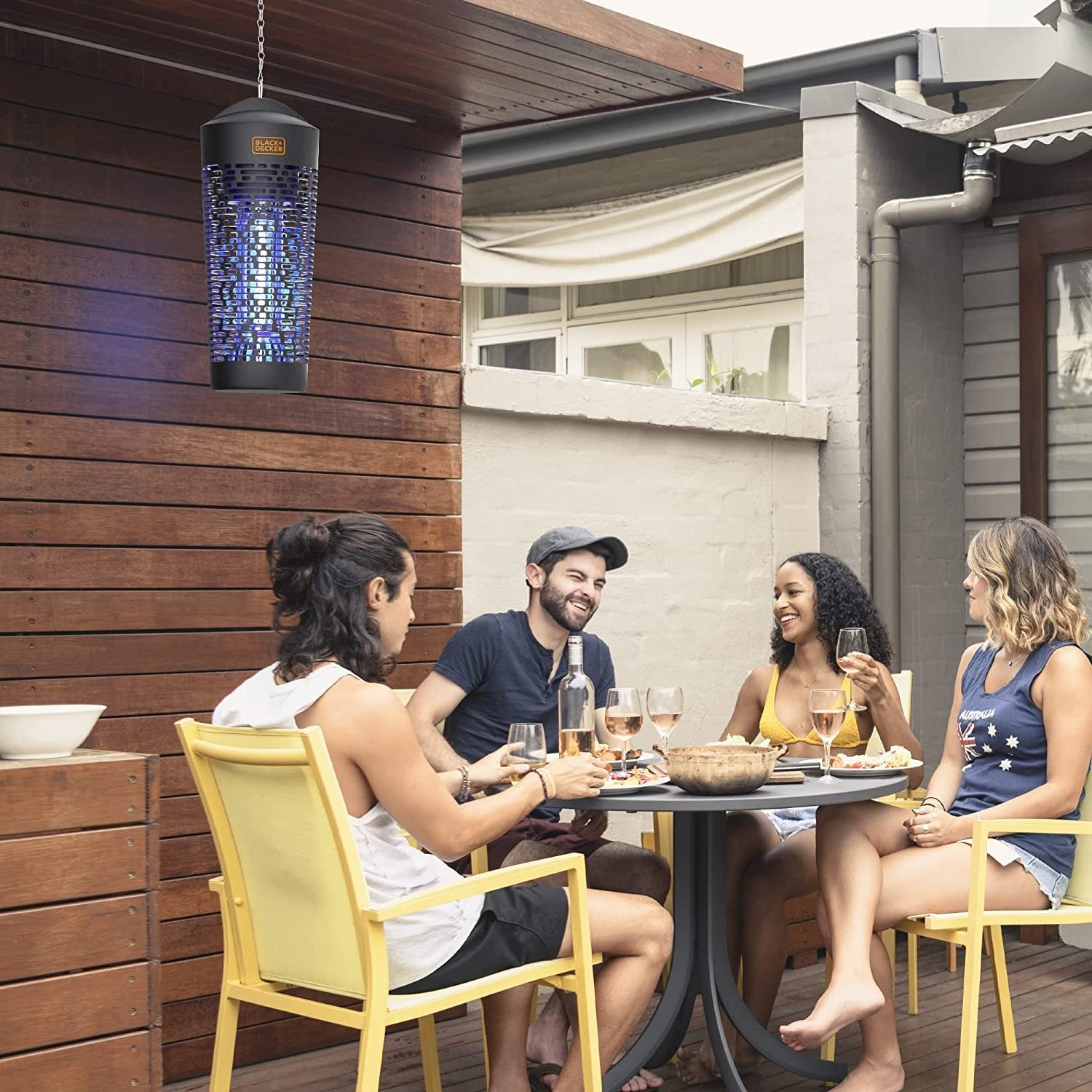 BLACK+DECKER Outdoor Electric UV & Killer for Flies, Mosquitoes, Gnats & Other Small to Large Flying Pests Half Acre Coverage for Home, Deck, Garden, Patio, Camping & More