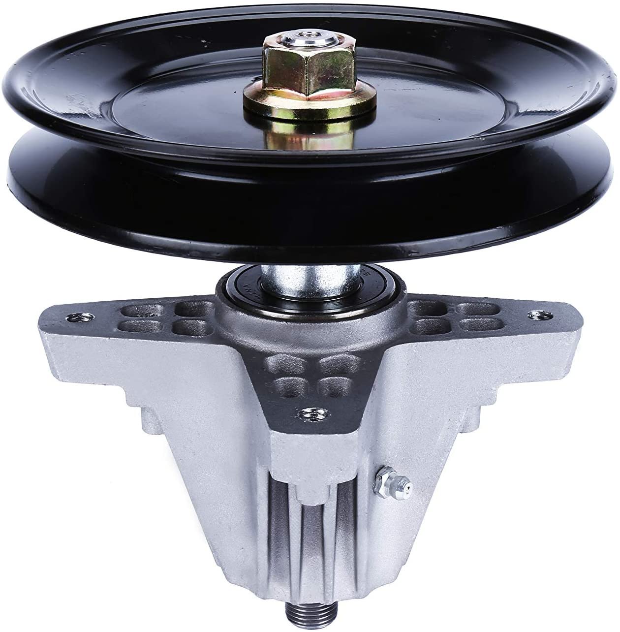 Replacement Spindle Assembly with Pulley - Compatible with MTD, Troy-Bilt and Cub Cadet 42 Inch Deck Lawn Mowers - Replaces 918-04822B, 618-04822, 618-04822A, 618-04822B, 918-04889, 918-04889A