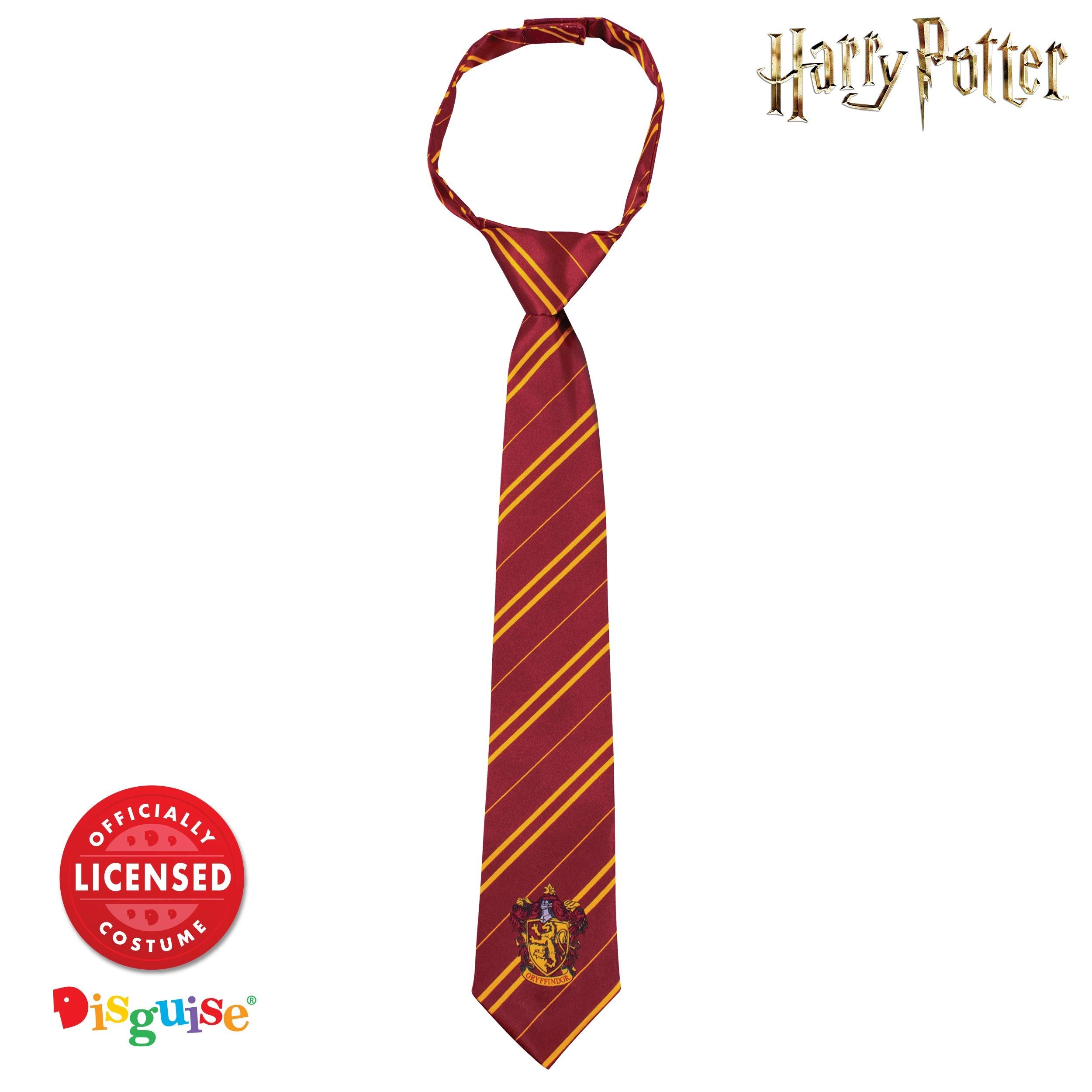 Official Hogwarts Kids Costume Tie - Brown & Gold - Child Size - Free Ship & Returns