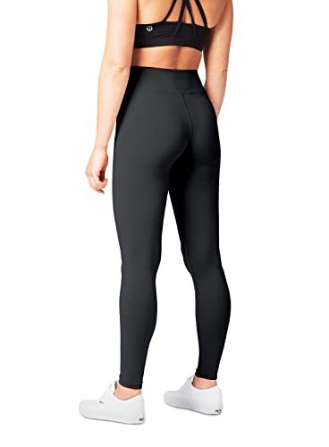 SATINA High Waisted Leggings for Women - Workout Leggings for Regular & Plus Size Women - Charcoal Leggings Women - Yoga Leggings for Women |3 Inch Waistband (Plus Size, Charcoal)