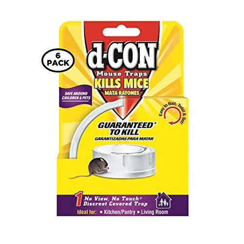 d-CON No View, No Touch Covered Mouse Trap, 1 Trap (Pack of 6)