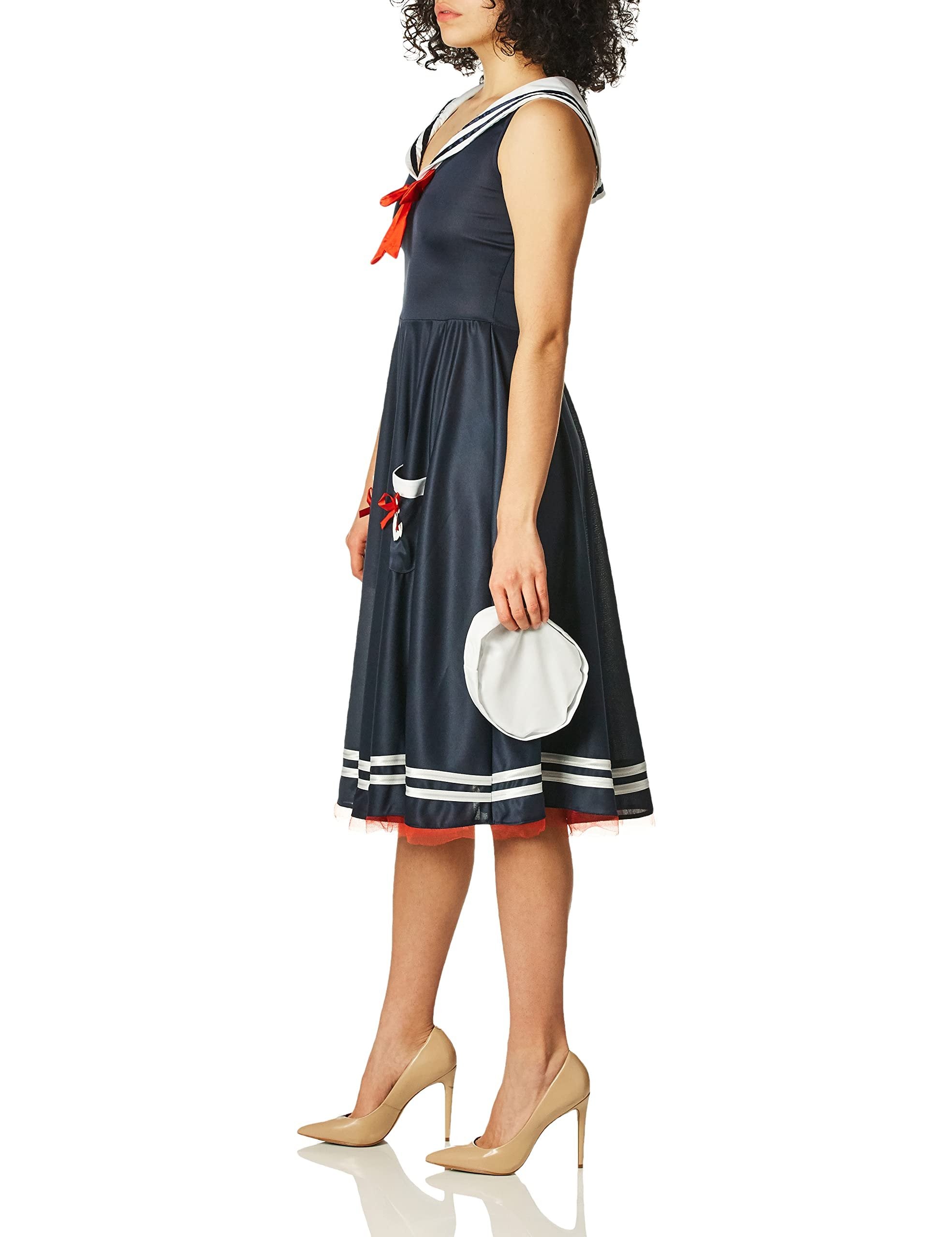 Dreamgirl Blue/White All Aboard Costume - X-Large, Free Shipping & Ret Dreamgirl Blue/White All Aboard Costume - X-Large, Free Shipping & Ret