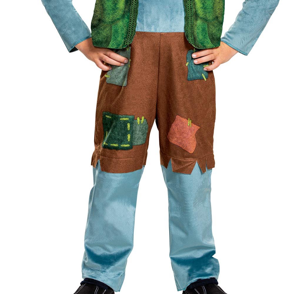 Trolls World Tour Branch Costume, Trolls World Tour Children's Deluxe Dress Up Outfit for Boys, Kids Size Small (4-6)