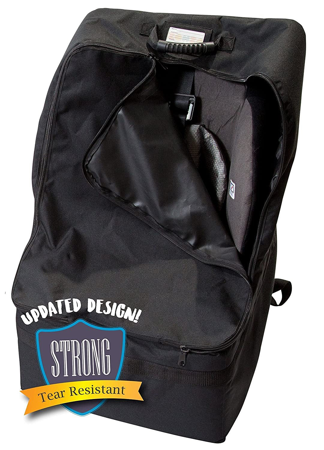 Zohzo Car Seat Travel Bag - Adjustable Backpack, Black, Size 1 - Free Shipping & Returns