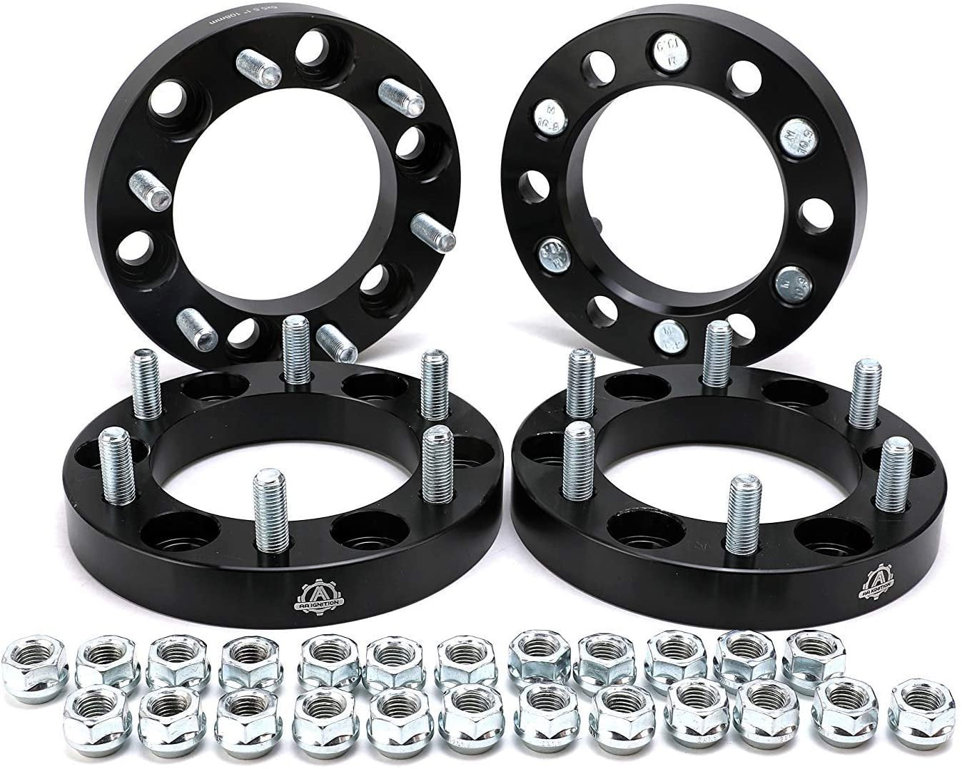Wheel Spacer Set of 4-6 Lug 1 inch Thick 25mm Lug Centric Hub Adapter 6x5.5 - Compatible with Toyota Vehicles - 1996-2018 4Runner, 01-07 Sequoia, 2001-18 Tacoma, Tundra, FJ Cruiser - 6x139.7mm