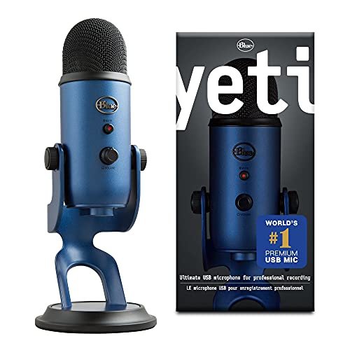 Blue Microphones Yeti USB Microphone-Midnight Blue, Mic Only (988-000101)