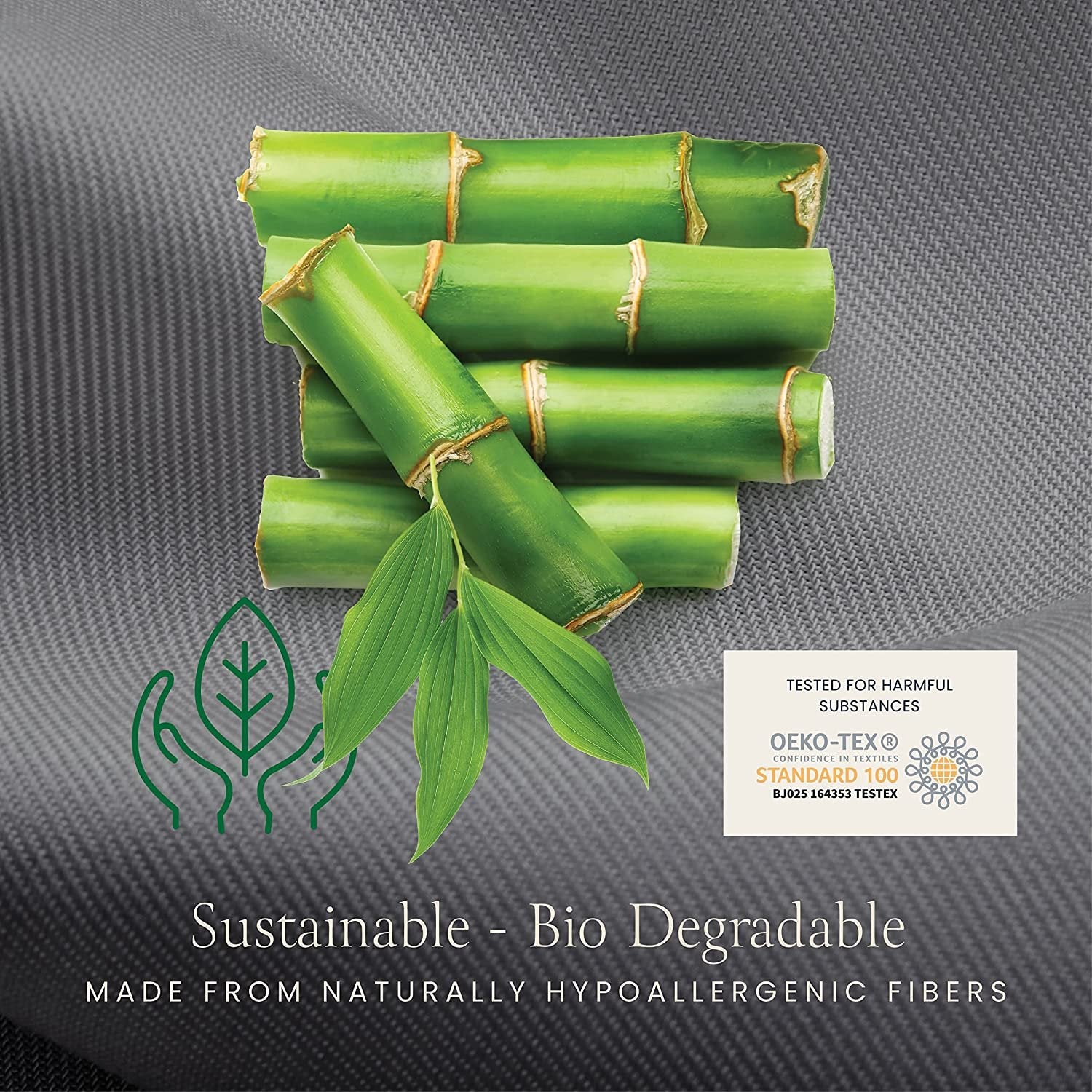 Organic Viscose Bamboo Sheets Twin - Silky Luxury Bed Sheets Cooling Sheets Set - Soft Satin Bed Sheet Set - 16 Inch Deep Pocket - Hotel Sheets Bedding Set Flat Sheet + Fitted Sheet + Pillowcase