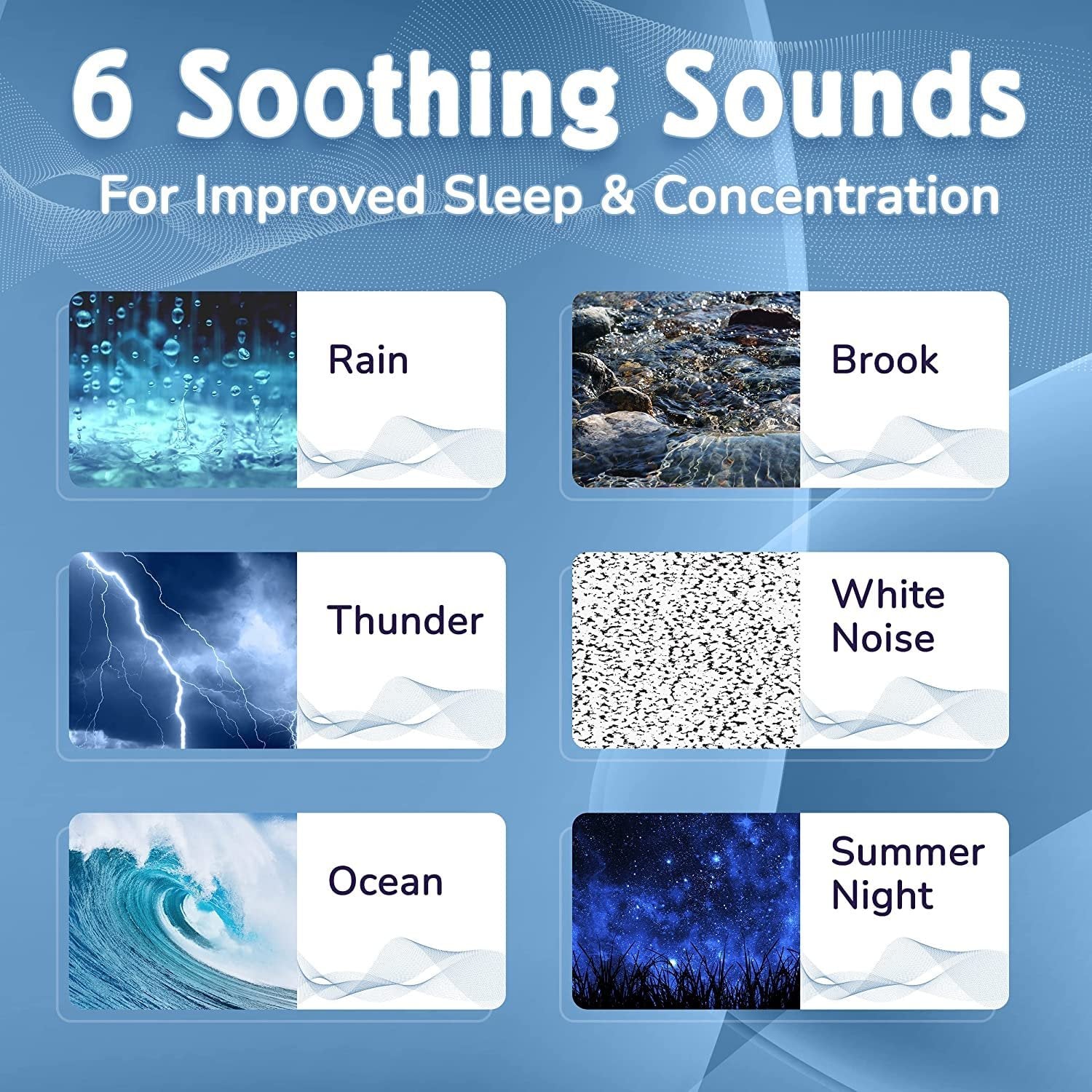 Big Red Rooster Black Sleep Sound Machine - Portable for Adults & Kids, White Noise & Rain Sounds, Battery or Plug-in Operated