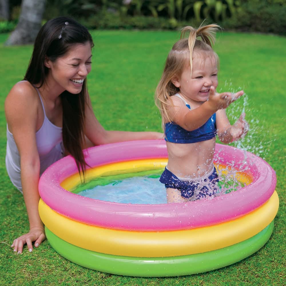 Intex Sunset Glow Baby Pool 34x10in Multicolor with Free Shipping & Returns