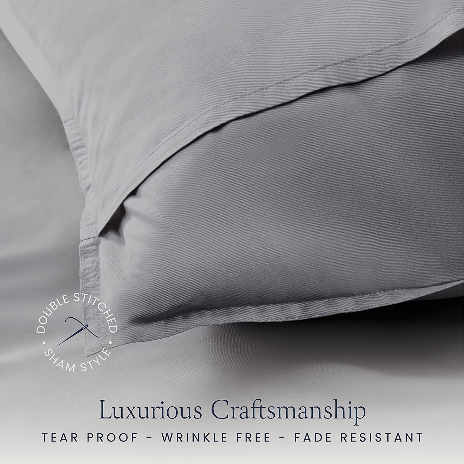 Organic Viscose Bamboo Sheets Twin - Silky Luxury Bed Sheets Cooling Sheets Set - Soft Satin Bed Sheet Set - 16 Inch Deep Pocket - Hotel Sheets Bedding Set Flat Sheet + Fitted Sheet + Pillowcase
