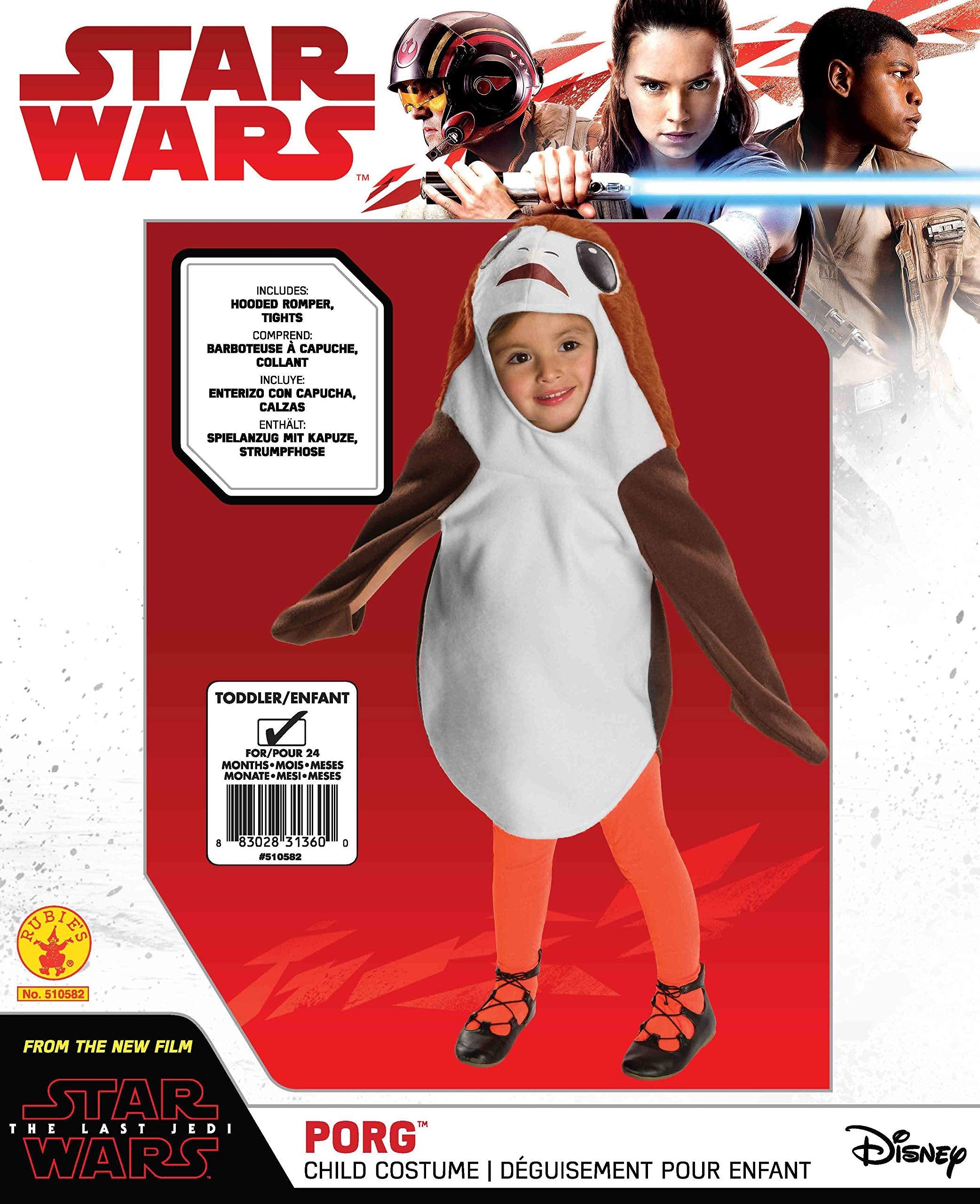 Rubie's Star Wars Porg Costume Toddler As Shown Free Shipping & Returns!