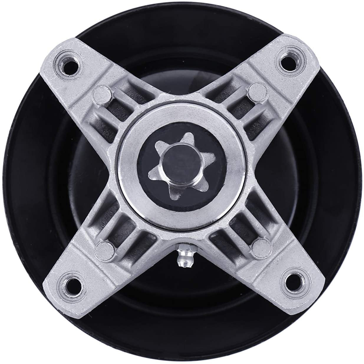 Replacement Spindle Assembly with Pulley - Compatible with MTD, Troy-Bilt and Cub Cadet 42 Inch Deck Lawn Mowers - Replaces 918-04822B, 618-04822, 618-04822A, 618-04822B, 918-04889, 918-04889A