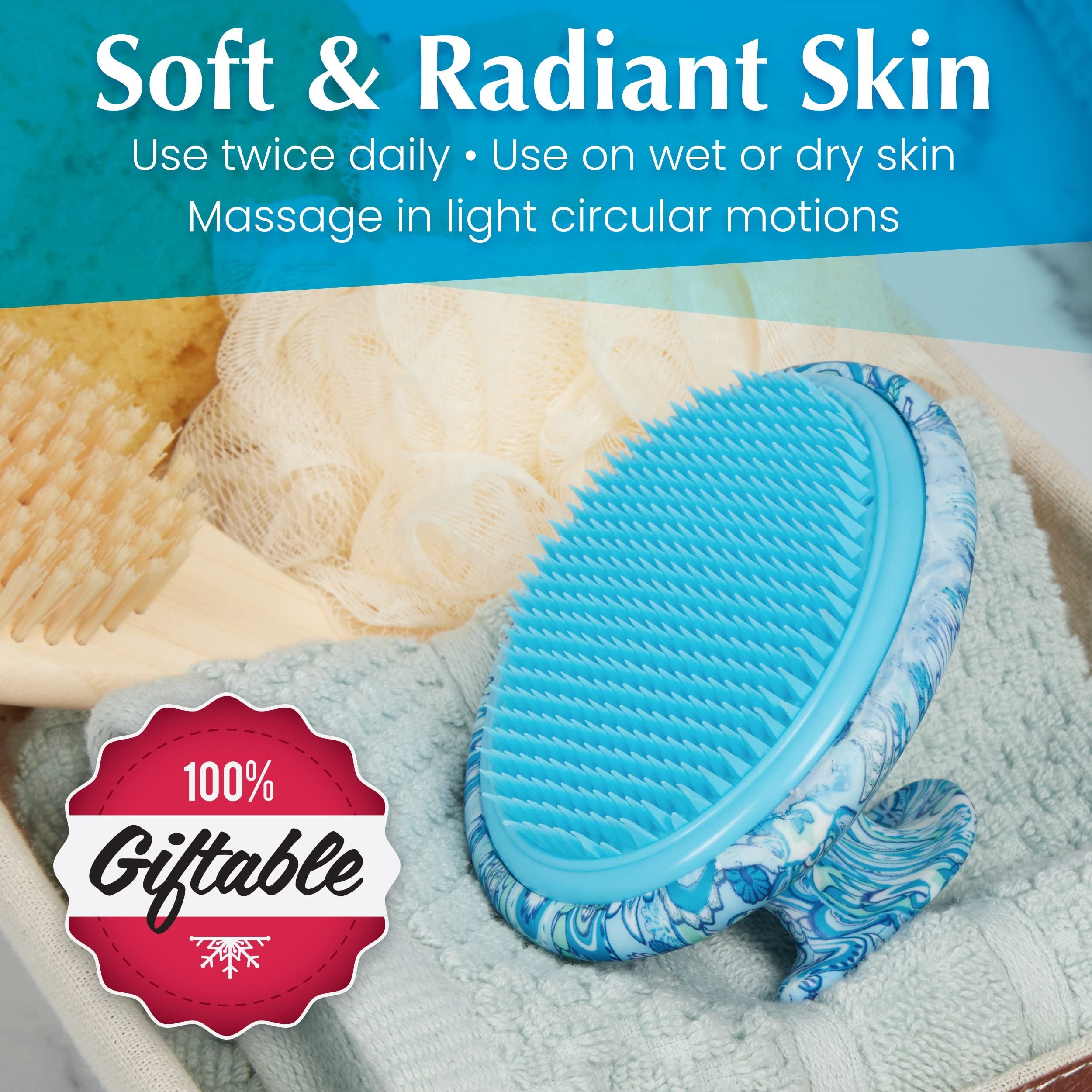 Exfoliating Brush to Treat and Prevent Razor Bumps and Ingrown Hairs - Eliminate Shaving Irritation for Legs, Armpit, Bikini Line - Silky Smooth Skin Solution for Men and Women by Dylonic