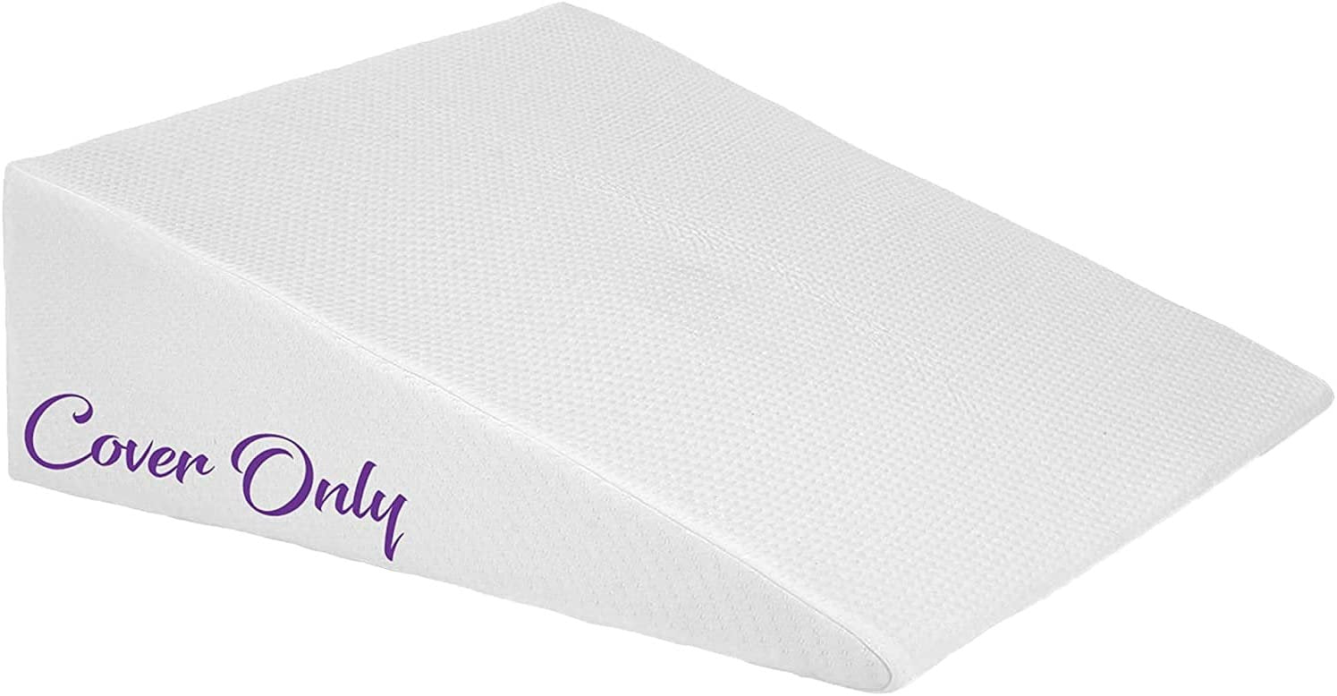 Ebung Bed Wedge Pillow Cover | Fits 7 Inch Bed Wedge Pillow | Replacement Cover Only | Washable