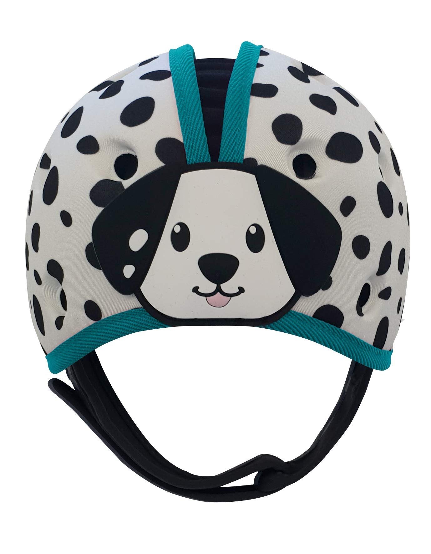 SafeheadBABY Infant Safety Helmet - One Size Dalmatian Blue - Crawling & Walking Protection