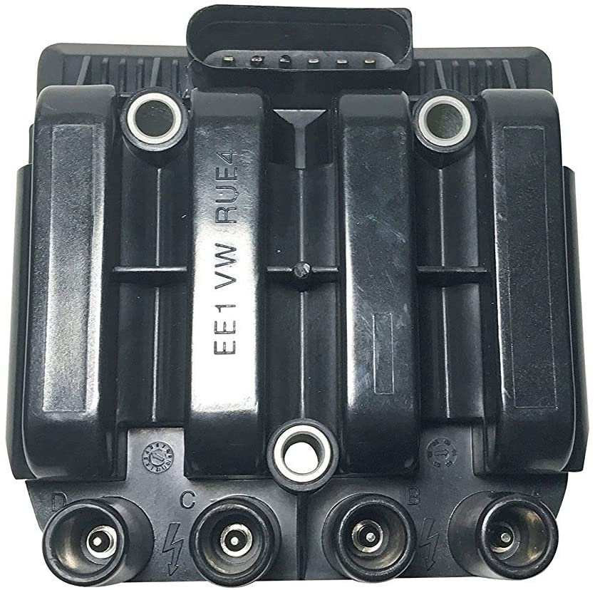 Ignition Coil Pack - Replaces 06A905097A - Compatible with Volkswagen Golf, Jetta, Beetle 2.0L Vehicles - Fits 2001, 2002, 2003, 2004, 2005 Models