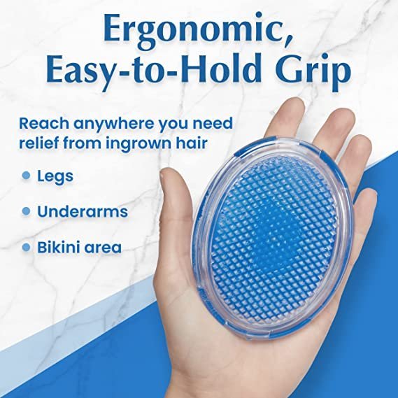 Exfoliating Brush to Treat and Prevent Razor Bumps and Ingrown Hairs - Eliminate Shaving Irritation for Face, Armpit, Legs, Neck, Bikini Line - Silky Smooth Skin Solution for Men and Women by Dylonic