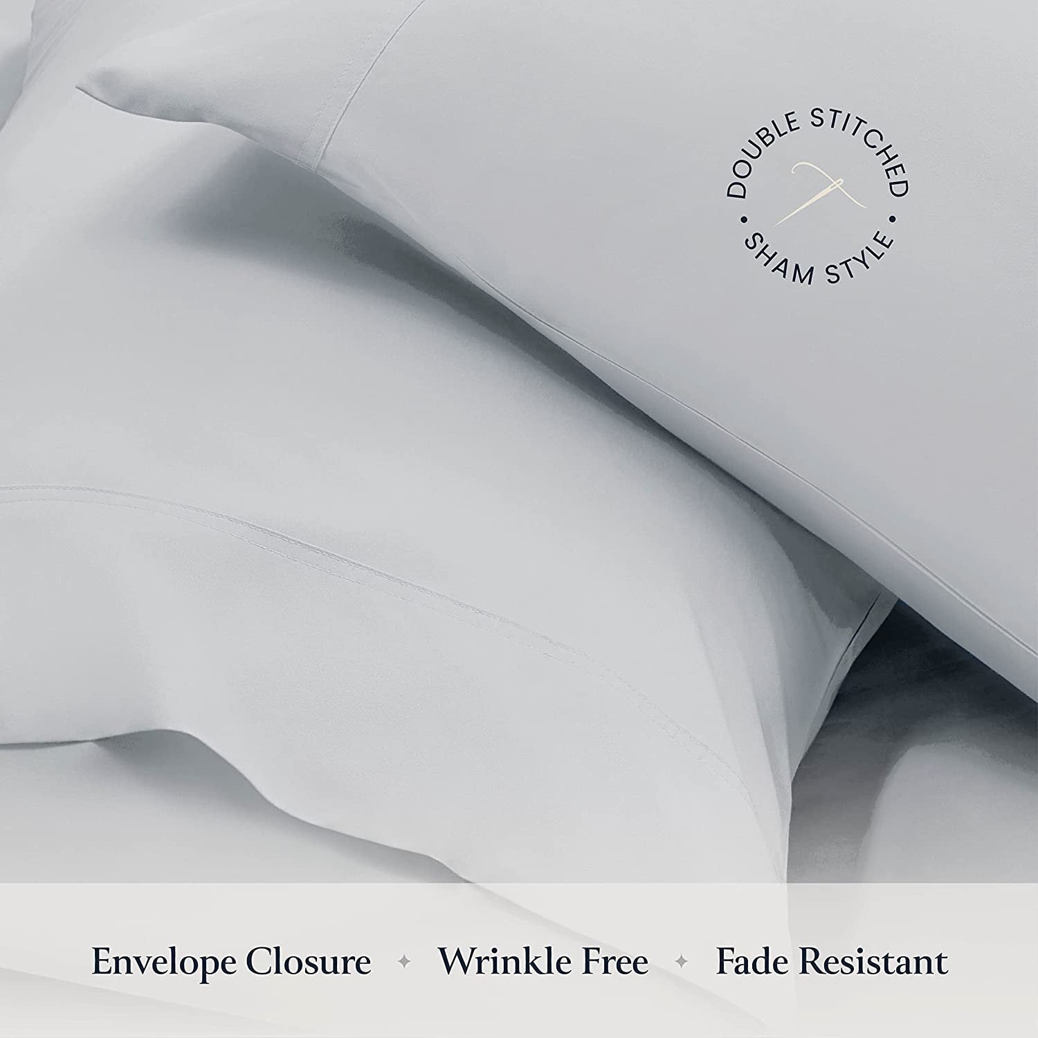 BELADOR Silky Soft King White Sheet Set -Luxury 6 Piece Bed Sheets for King Size Bed, Secure-Fit Deep Pocket Sheets with Elastic, Breathable Hotel Sheets & Pillowcase Set, Wrinkle Free Oeko-Tex Sheets