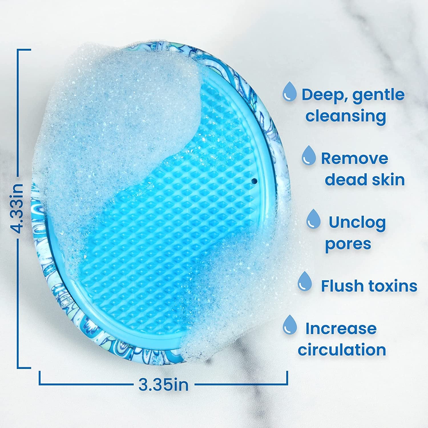 Exfoliating Brush to Treat and Prevent Razor Bumps and Ingrown Hairs - Eliminate Shaving Irritation for Legs, Armpit, Bikini Line - Silky Smooth Skin Solution for Men and Women by Dylonic