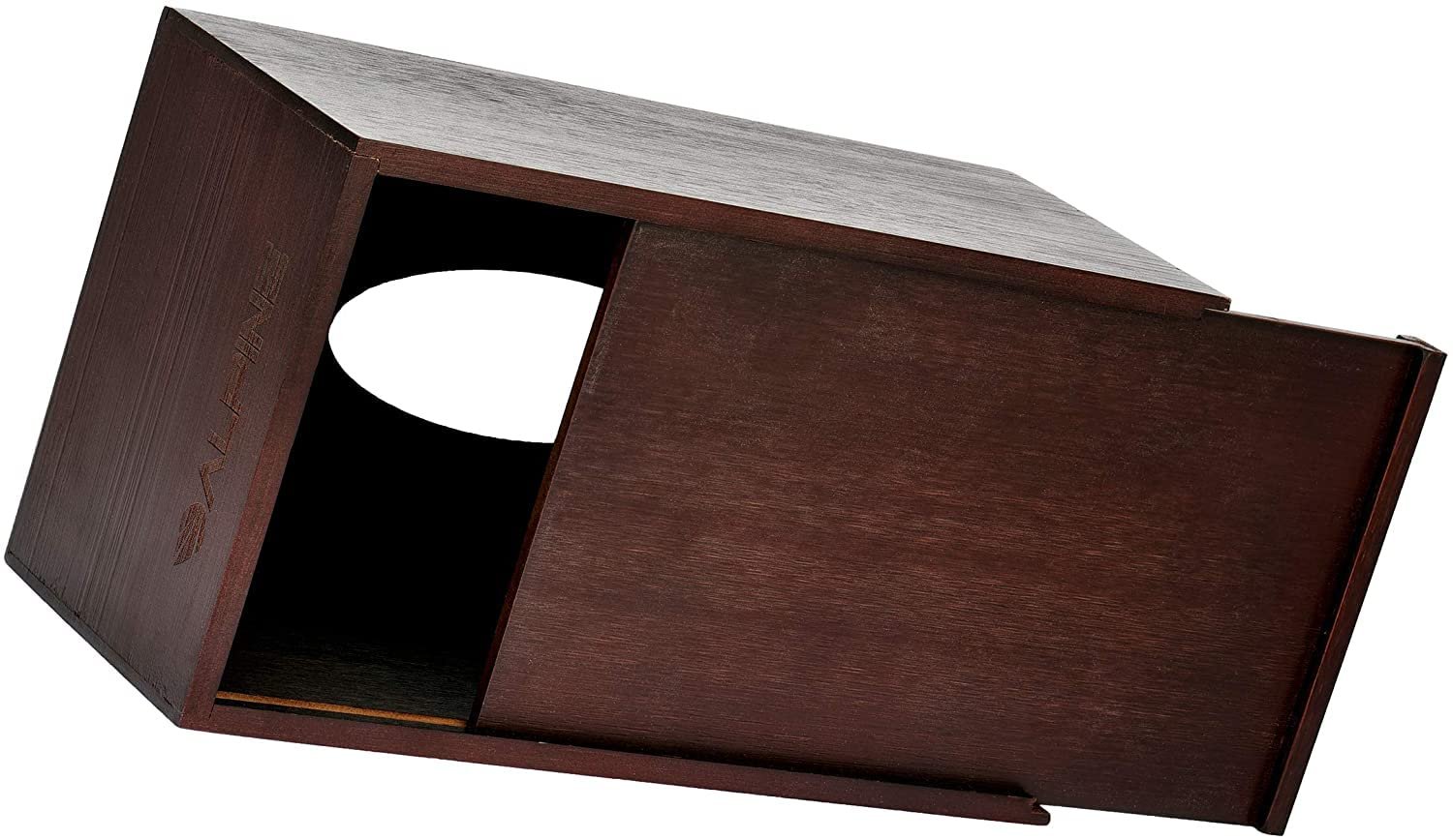 Alpine Wooden Facial Tissue Box Cover for Bathroom Office Desk & More - Espresso