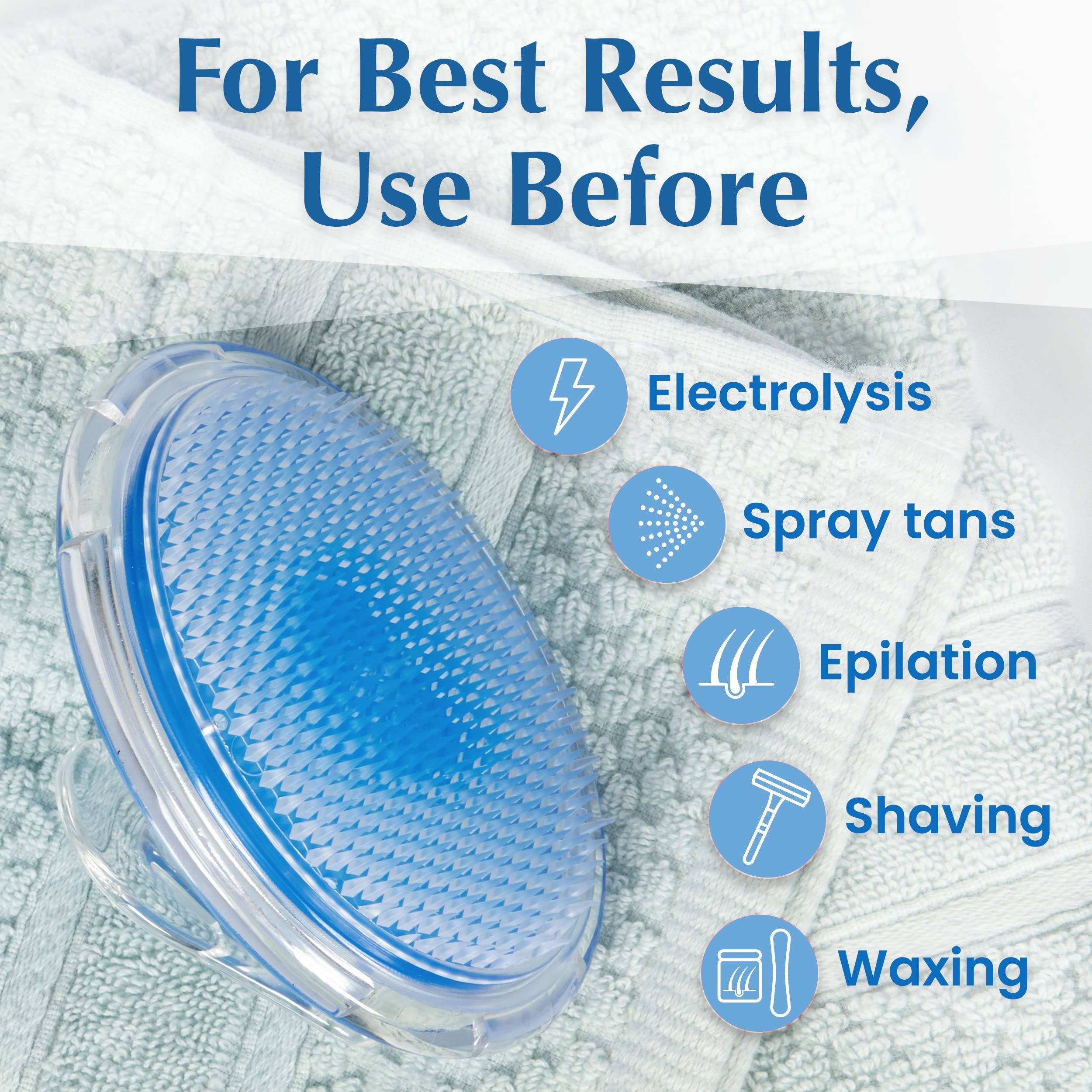Exfoliating Brush to Treat and Prevent Razor Bumps and Ingrown Hairs - Eliminate Shaving Irritation for Face, Armpit, Legs, Neck, Bikini Line - Silky Smooth Skin Solution for Men and Women by Dylonic