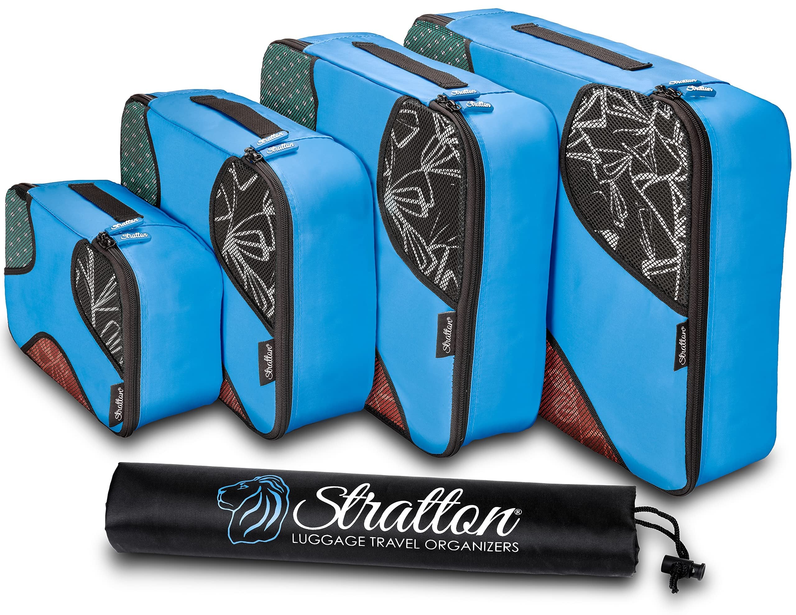 Stratton 5 Set Packing Cubes & Laundry Bag, Gentleman's Blue, Free Shipping & Returns, One Size