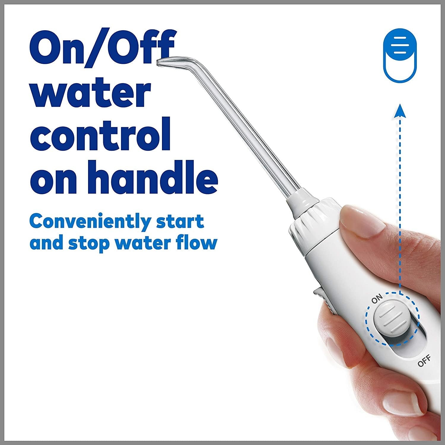 White Waterpik Aquarius Water Flosser Professional w/ 10 Settings & 7 Tips - Size 10.35x3.8x4.7