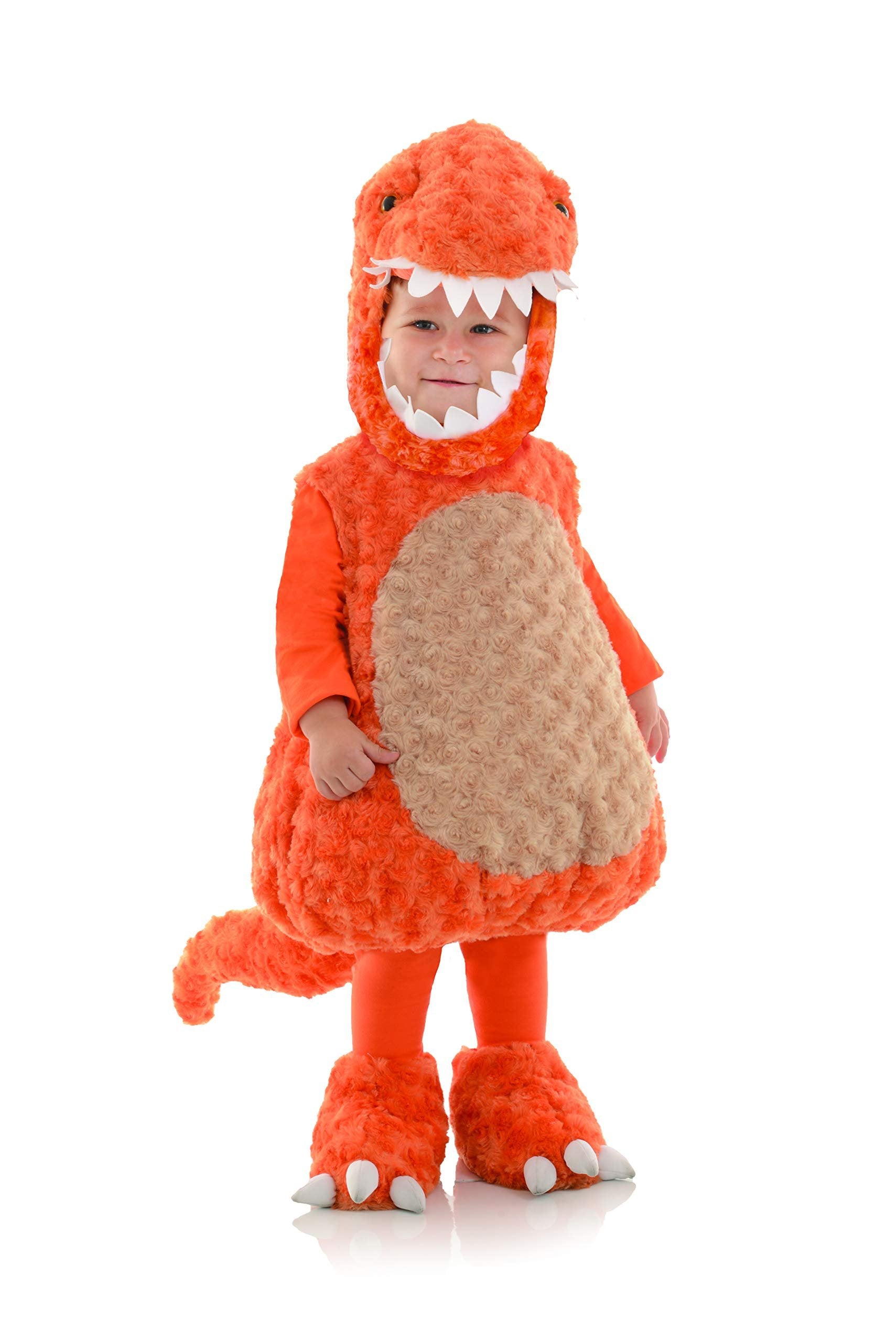 UNDERWRAPS Kid's Toddler's T-Rex Belly Babies Costume Childrens Costume, Orange, Small