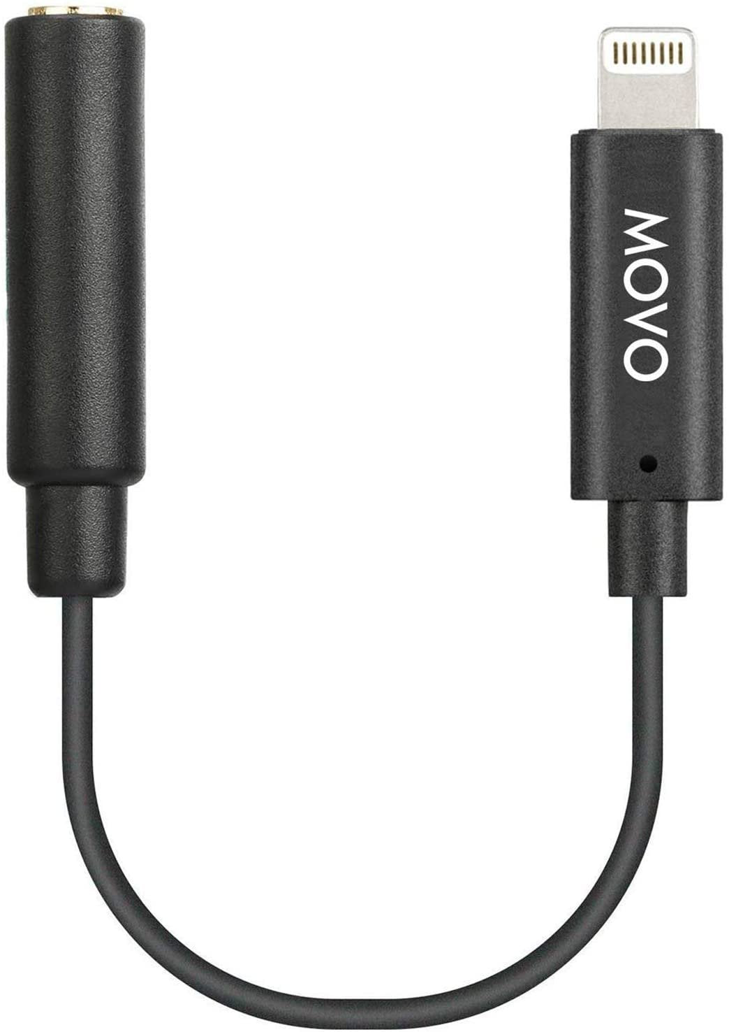 Movo IMA-2 3.5mm TRS to Lightning iPhone Headphone Adapter - Apple Headphone Adapter for iPhone - iPhone Aux Adapter for Mics and Headphones - 3.5 mm TRS Audio Cable to Lightning Adapter for Apple