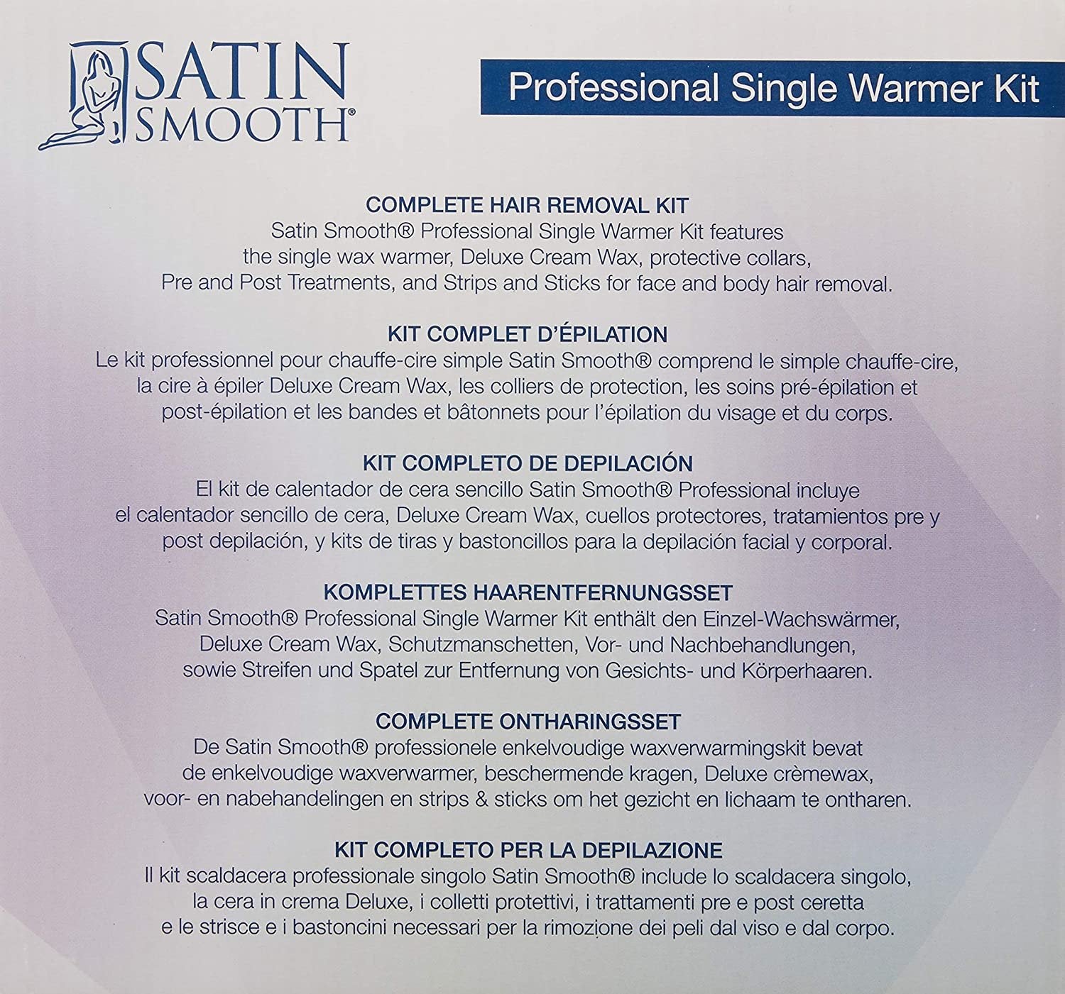 SATIN SMOOTH Professional Single Wax Warmer Kit