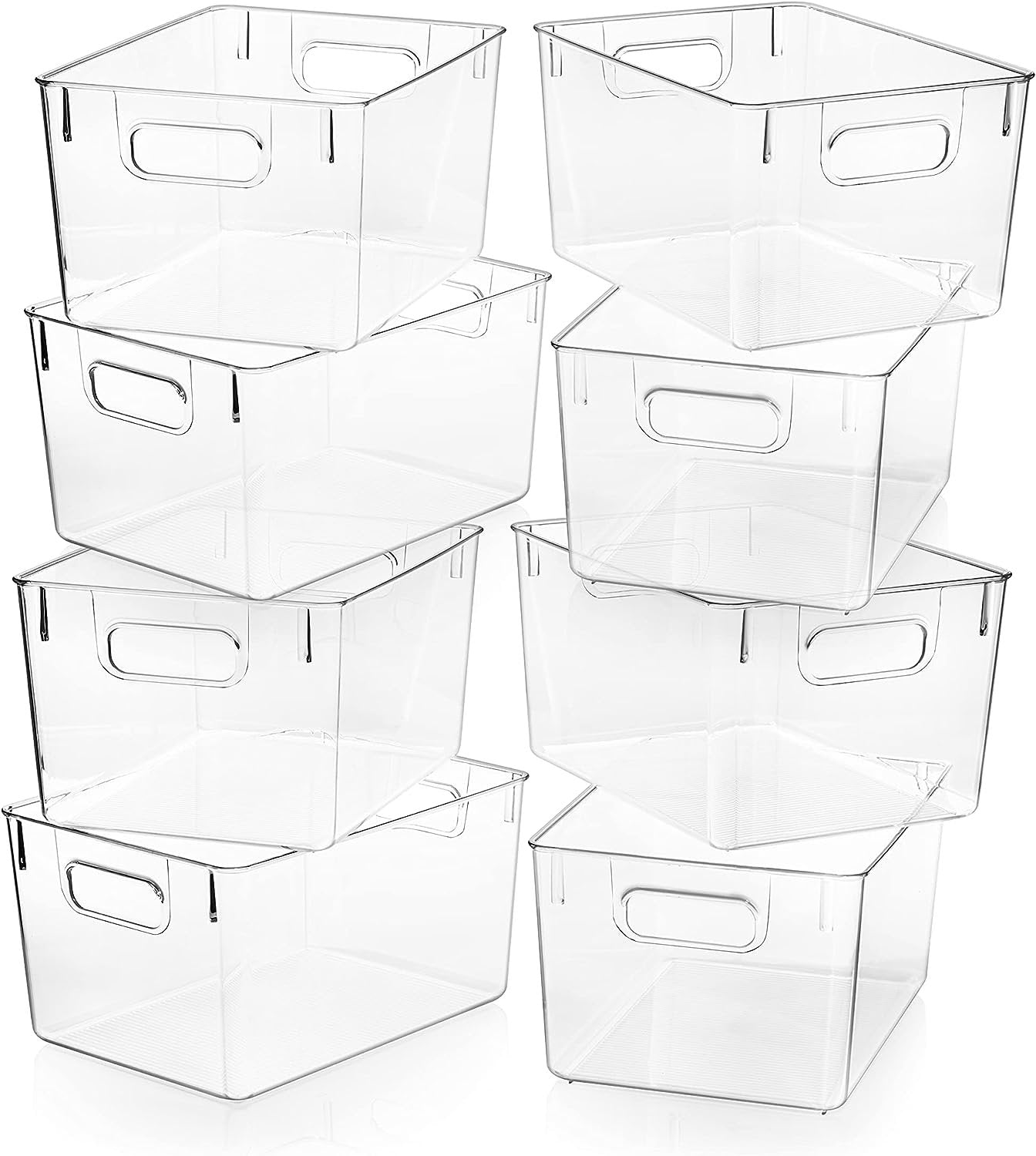 ClearSpace Plastic Storage Bins – Perfect Kitchen Organization or Pantry Storage – Fridge Organizer, Pantry Organization and Storage Bins, Cabinet Organizers