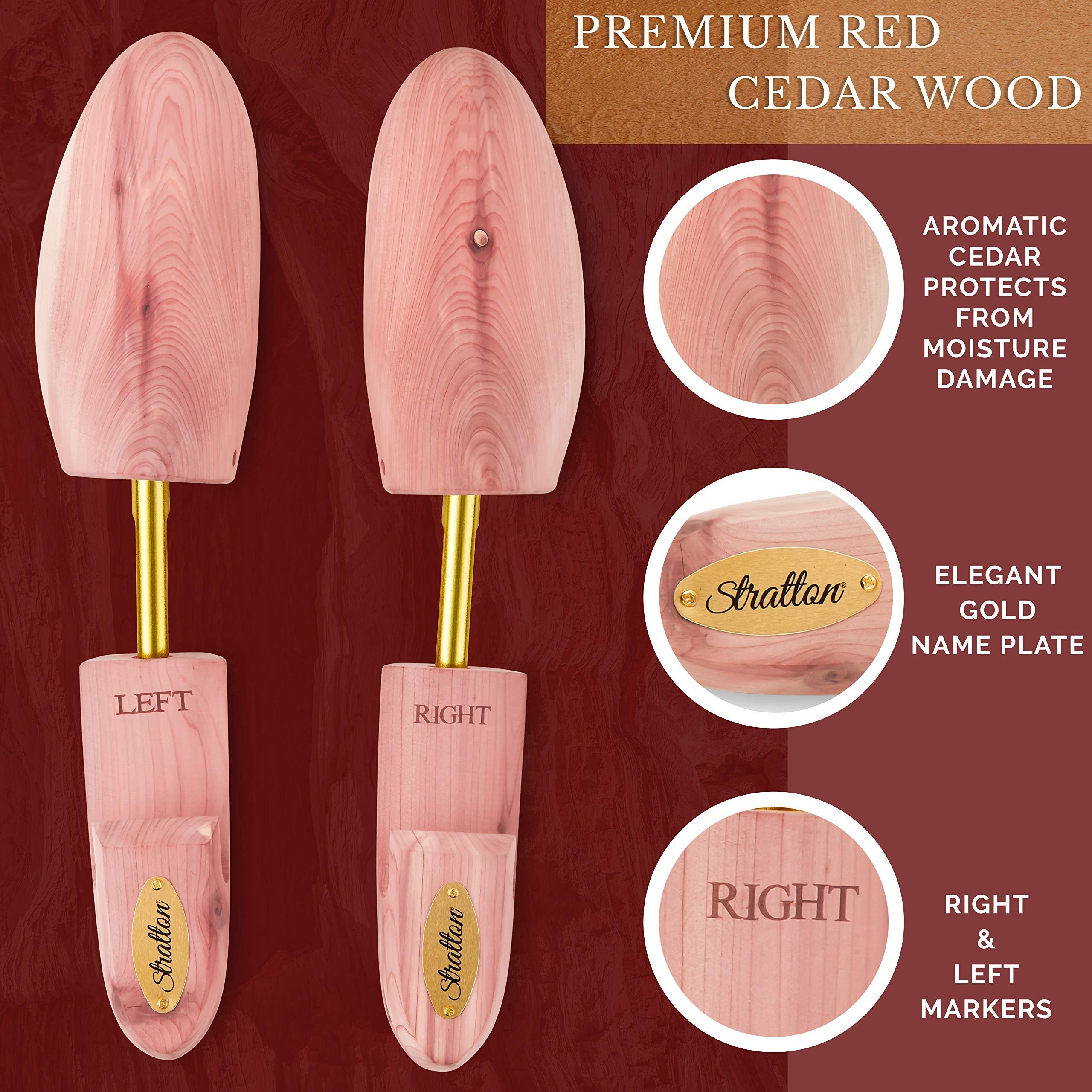 Stratton Cedar Western Boot/Shoe Tree For Men - Aromatic Red Cedar (Small / 6.5-7.5, Basic)