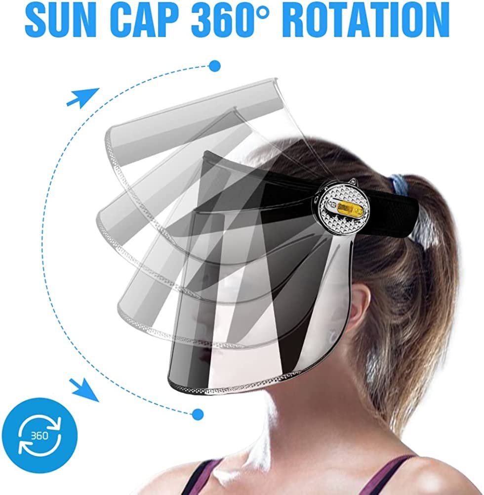 WAYCOM Sun Cap, Sun Visor Hat - UV Protection Hat -Premium UPF 50+ Hat for Hiking, Golf, Tennis, Outdoors