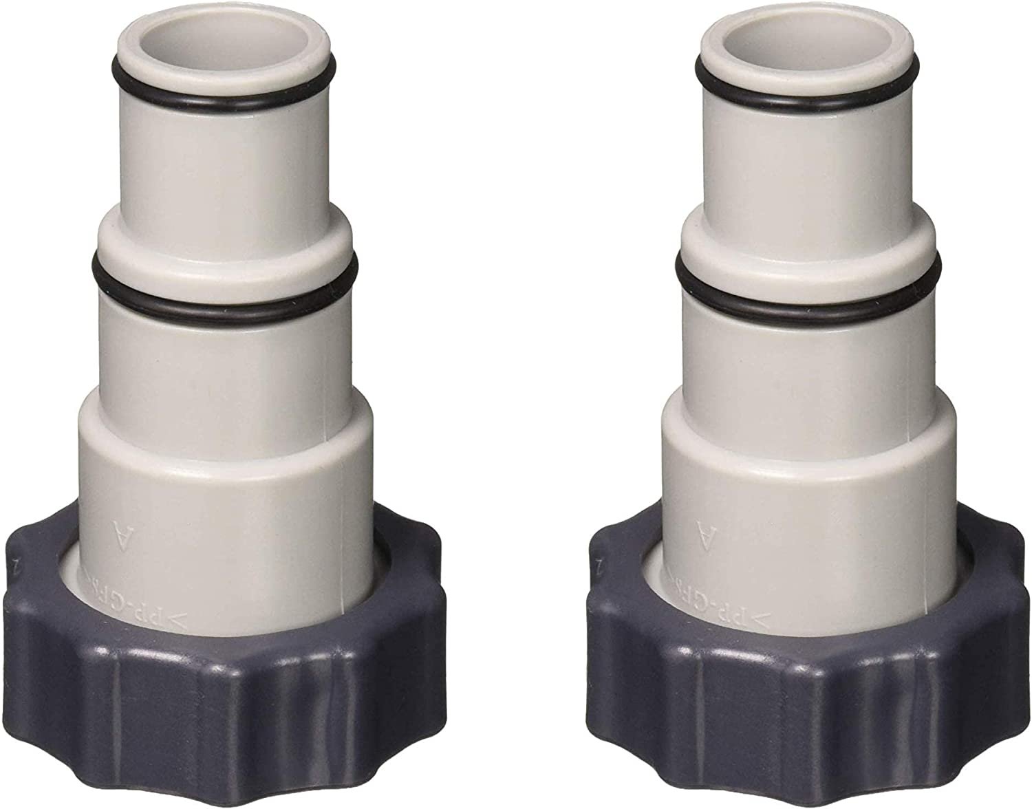 Intex Replacement Hose Adapter A w/Collar for Threaded Connection Pumps (Pair)