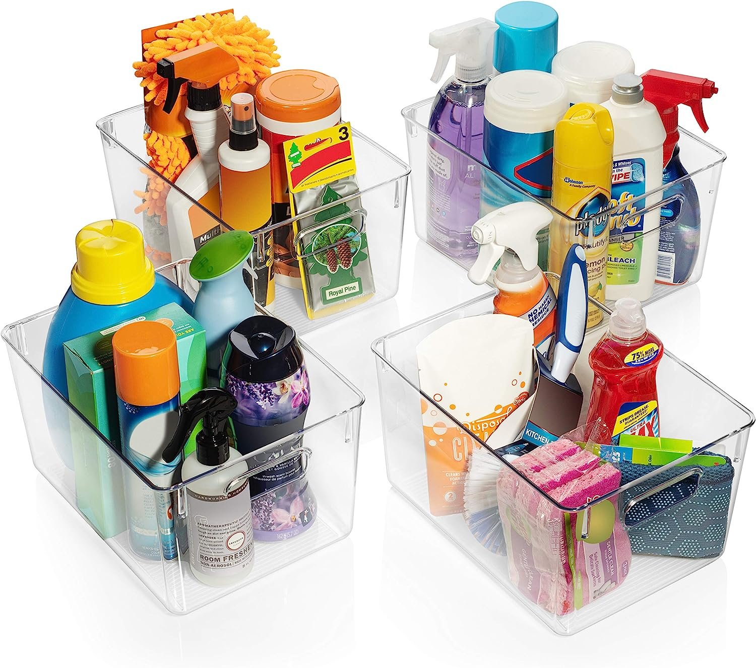 ClearSpace Plastic Storage Bins – Perfect Kitchen Organization or Pantry Storage – Fridge Organizer, Pantry Organization and Storage Bins, Cabinet Organizers