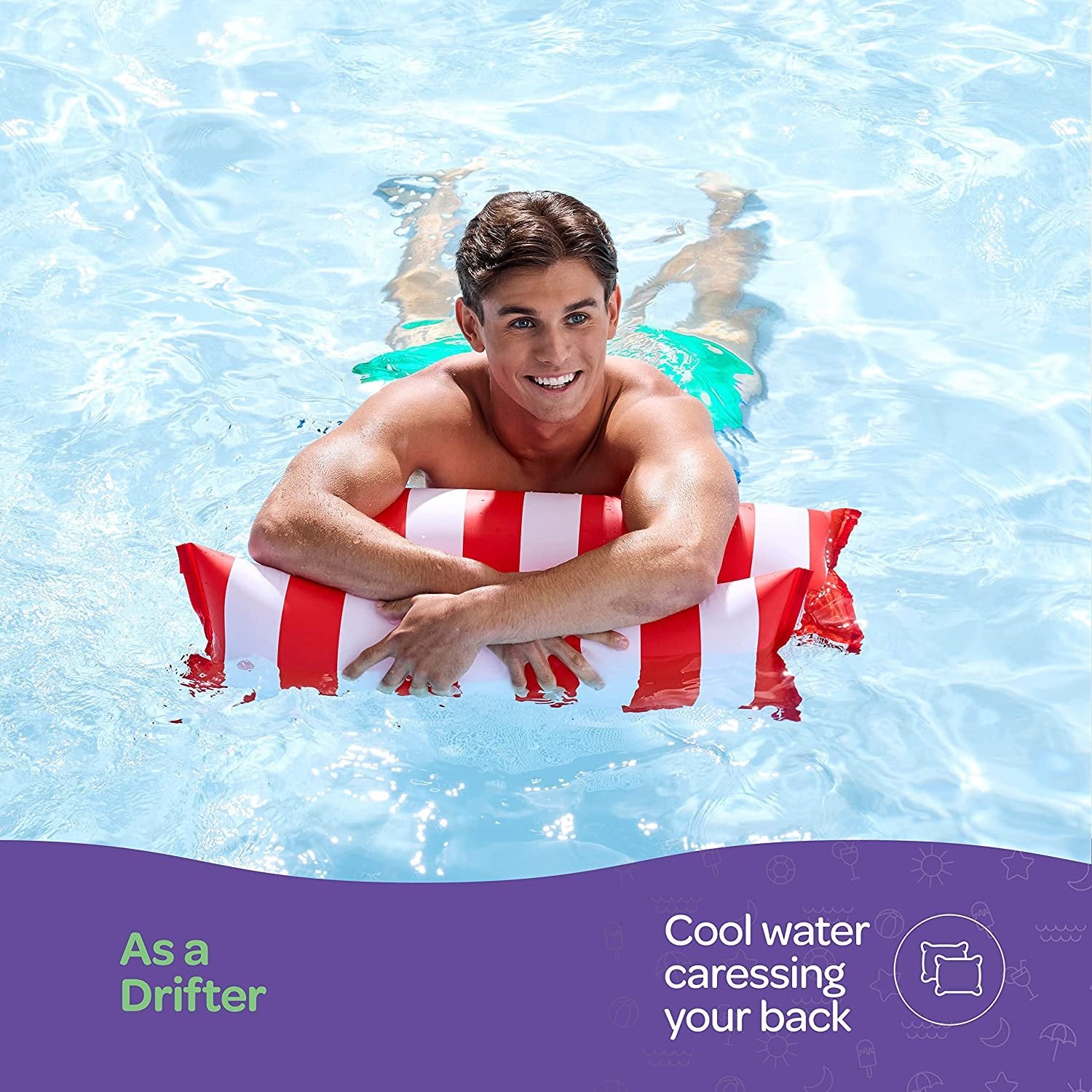 Pool Hammock Pool Float For Adults Hammock Pool Float 2-Piece Pool