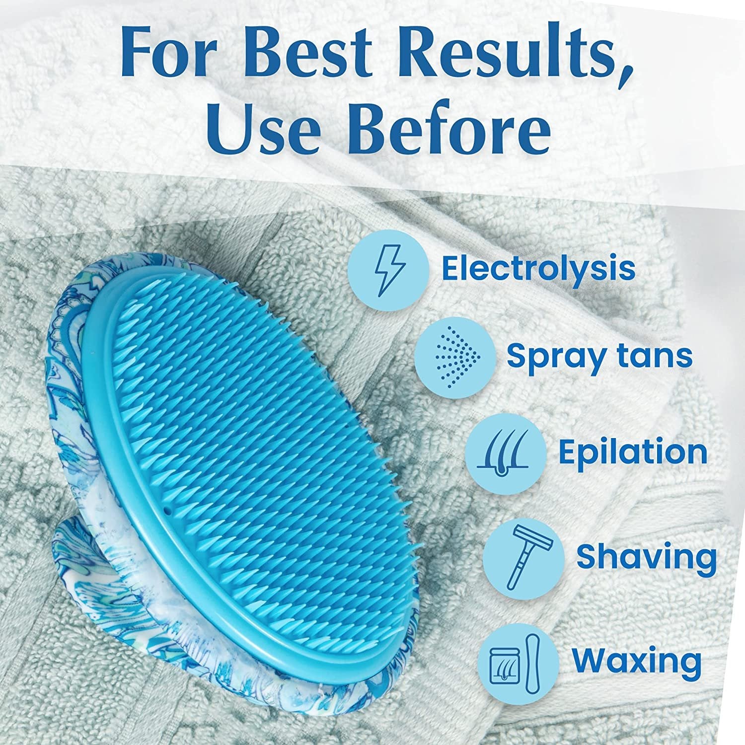 Exfoliating Brush to Treat and Prevent Razor Bumps and Ingrown Hairs - Eliminate Shaving Irritation for Legs, Armpit, Bikini Line - Silky Smooth Skin Solution for Men and Women by Dylonic