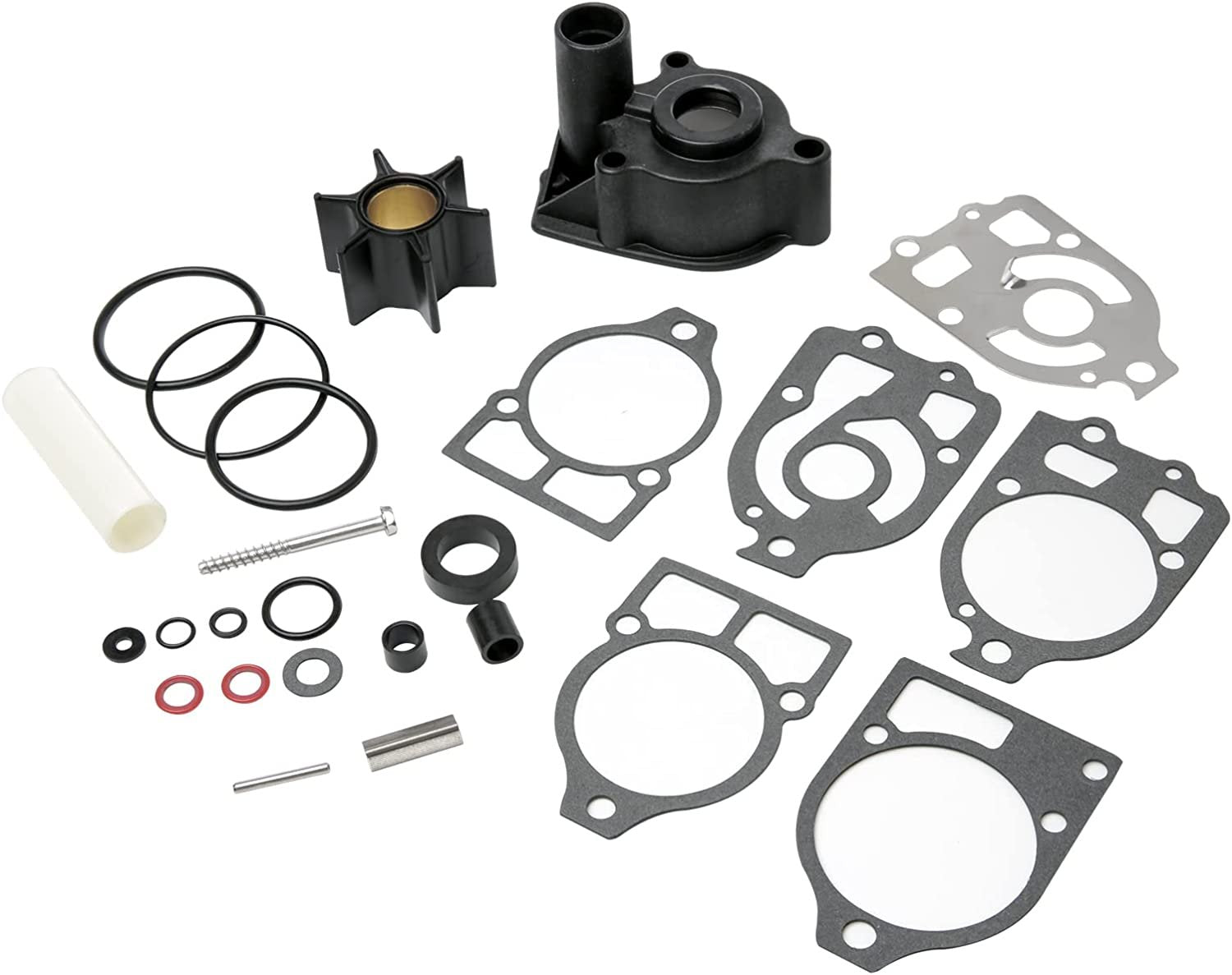 Water Pump Repair Kit - Compatible with Mercruiser Stern Drives, Mariner and Mercury 2-strokes Outboards - Pre-Alpha, Alpha One - Replaces 96148Q8, 46-96148Q8, 46-96148A8, 46-96148T8, 18-3217, 18-3316