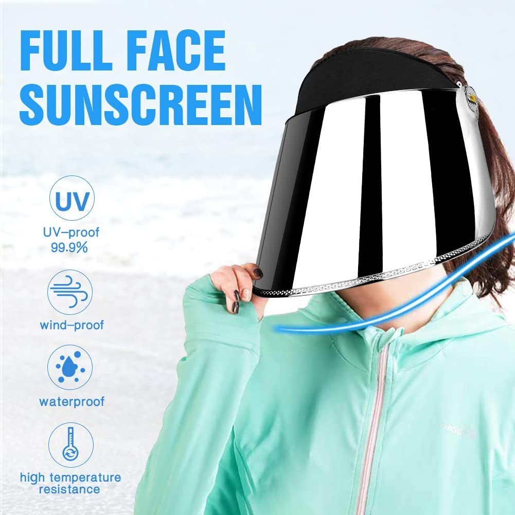 WAYCOM Sun Cap, Sun Visor Hat - UV Protection Hat -Premium UPF 50+ Hat for Hiking, Golf, Tennis, Outdoors