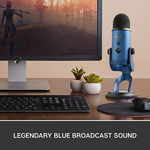 Blue Microphones Yeti USB Microphone-Midnight Blue, Mic Only (988-000101)