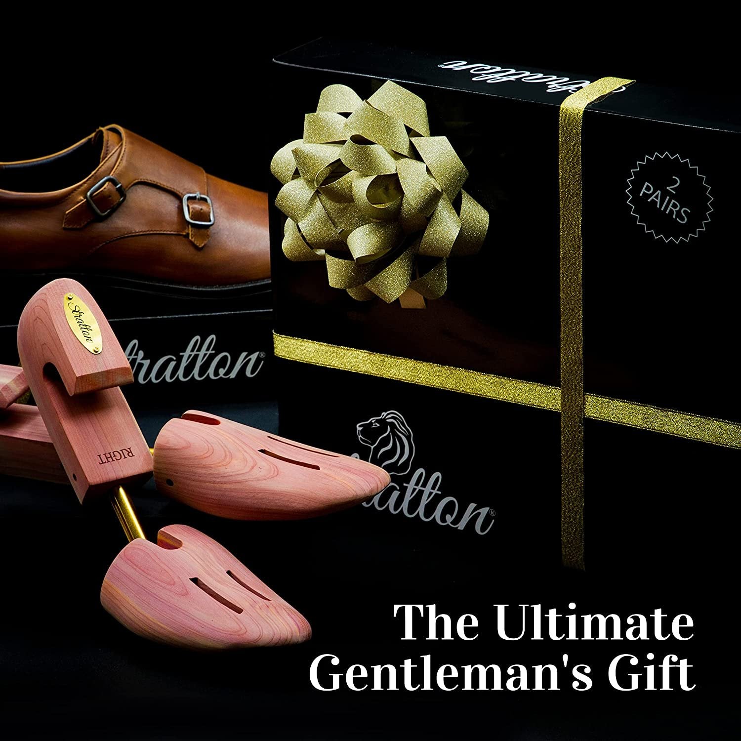 Stratton Cedar Shoe Tree for Men - Small (6.5-8.5) Full Toe - Grown in USA - Free Shipping & Returns