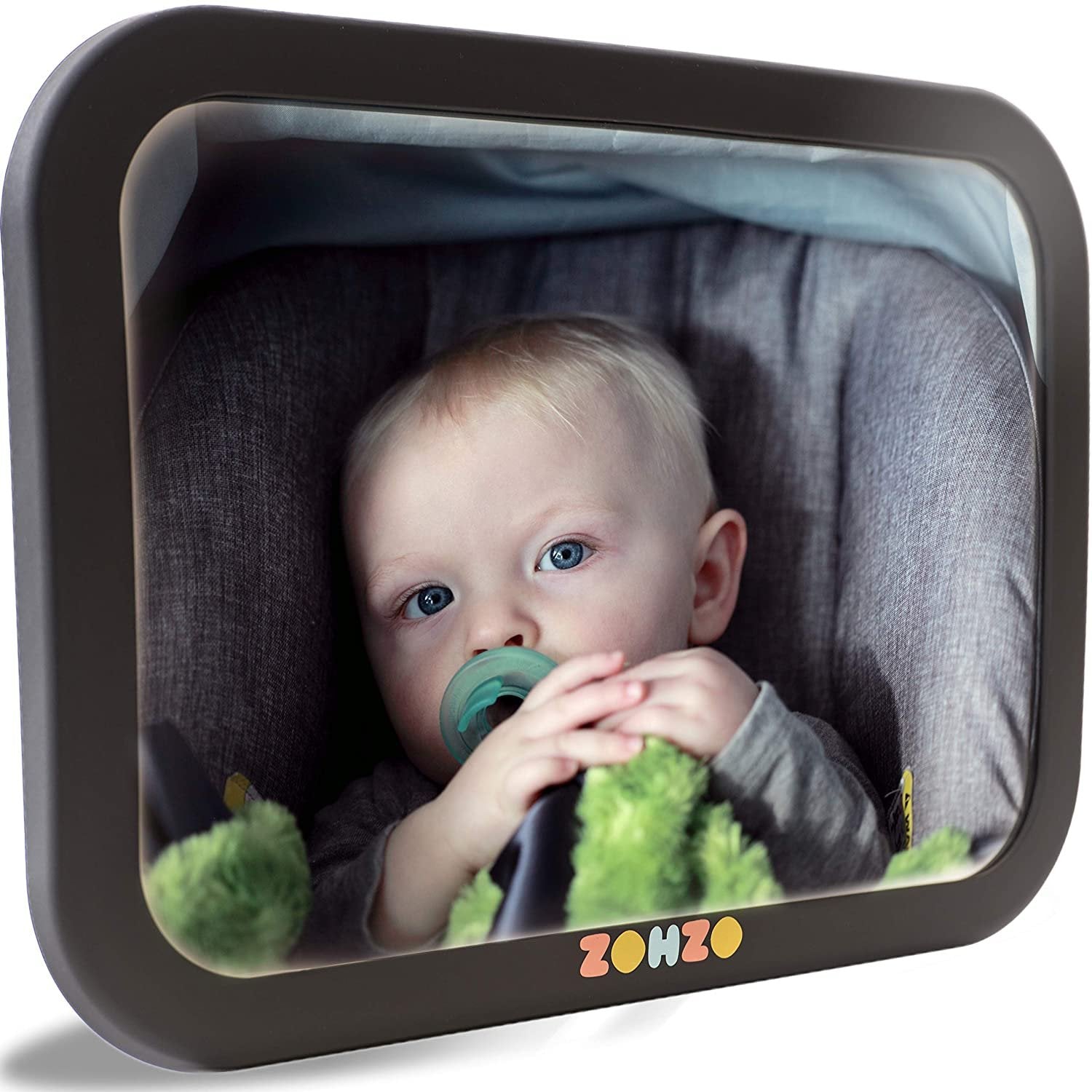 Securely View Infant in Backseat with Baby Car Mirror - Adjustable Pivot Joint, Double Strap - Size: 1 Count - Free Shipping