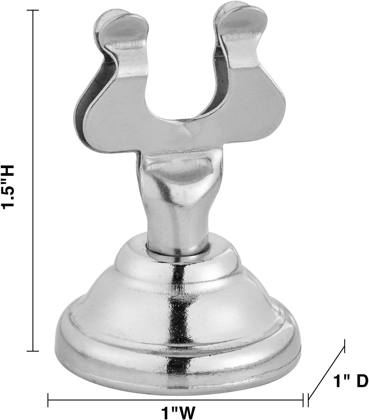 Alpine Industries Place Card Holder - Harp Style Table Name Place Card Holder- Tabletop Number, Photo, and Menu Stand - Great for Restaurants, Weddings Banquets - Silver (Pack of 12)