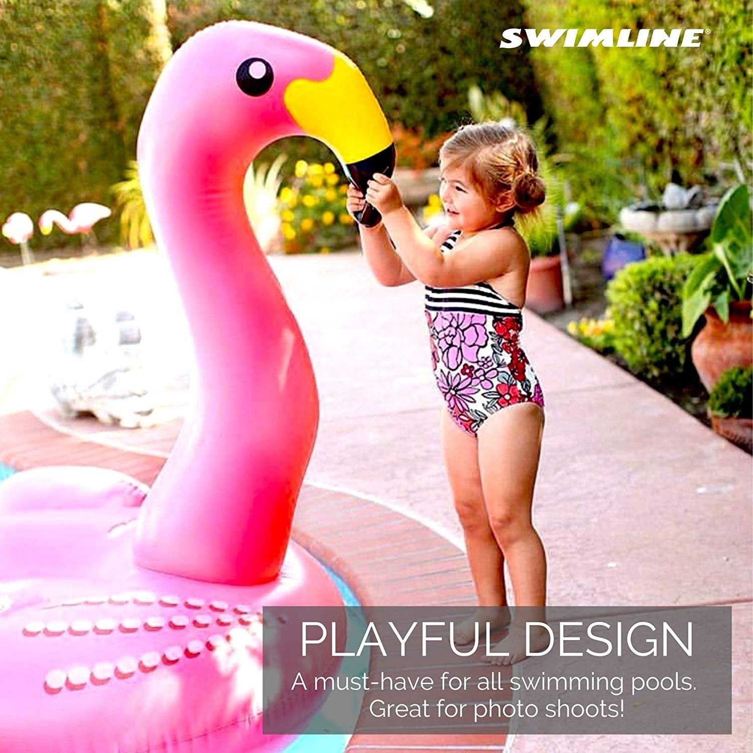 Swimline Giant Flamingo Inflatable Pool Float - Pink, 1-Pack, Size AVAILABLE - Free Shipping