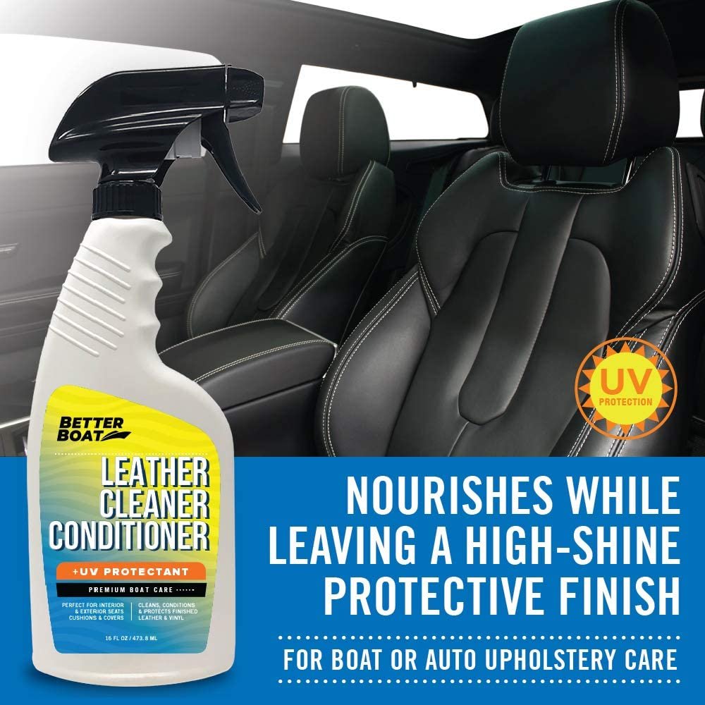 Marine Grade Boat Cleaner Products Leather Conditioner and Boat Vinyl Cleaner for Boat Seats Cleaner and Protectant UV Protection Leather Cleaner Boat Accessories Upholstery Interior Car & Spa Cover