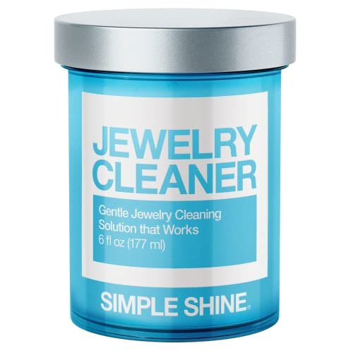 Gentle Jewelry Cleaner Solution | Gold, Silver, Earring, Diamond Ring Cleaner Fine & Fashion Jewelry Cleaner for All Jewelry | Ammonia Free l 6 oz l Made in The USA