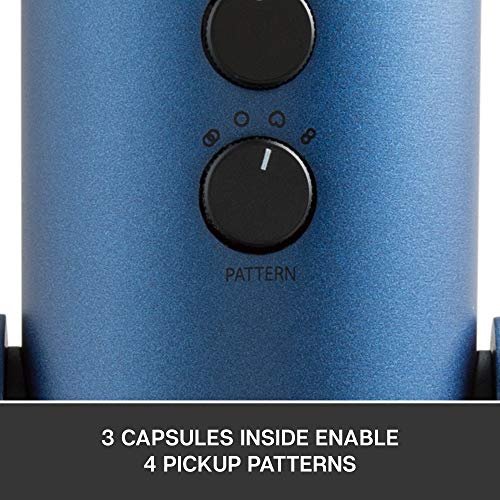 Blue Microphones Yeti USB Microphone-Midnight Blue, Mic Only (988-000101)