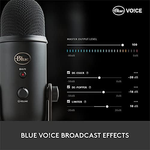 Blue Microphones Yeti USB Microphone-Midnight Blue, Mic Only (988-000101)
