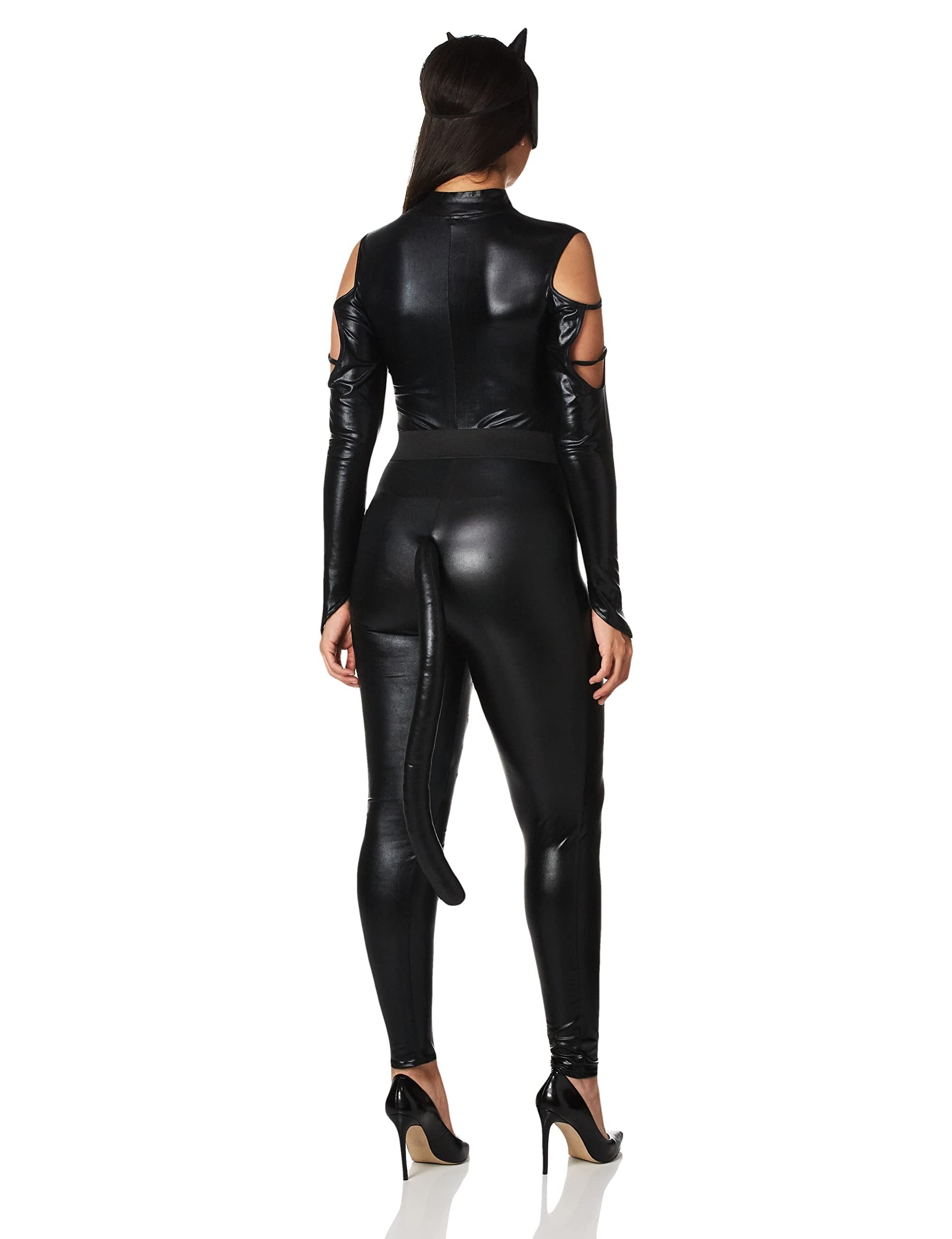 Dreamgirl Women's Catwoman Costume, Black, Small